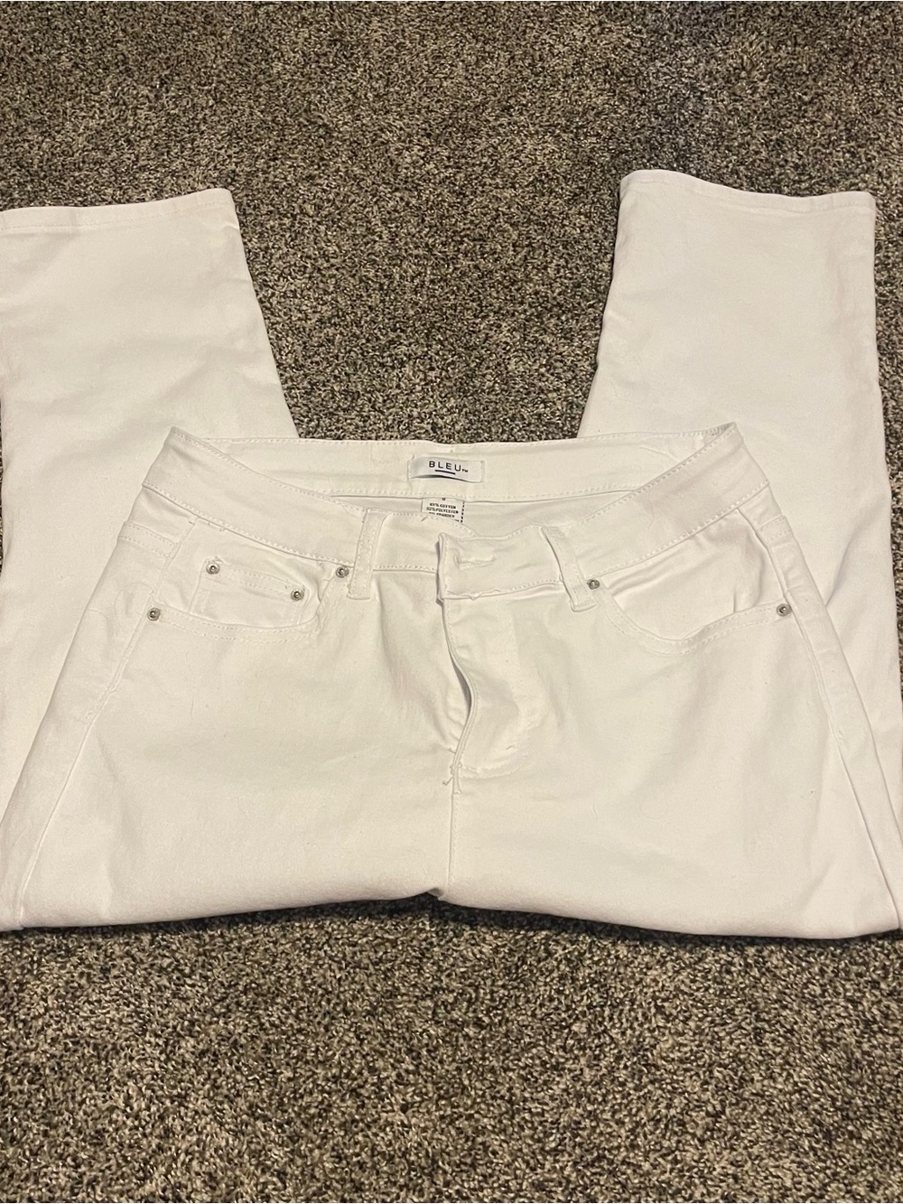 White Ankle-Length Women's Stretch Jeans